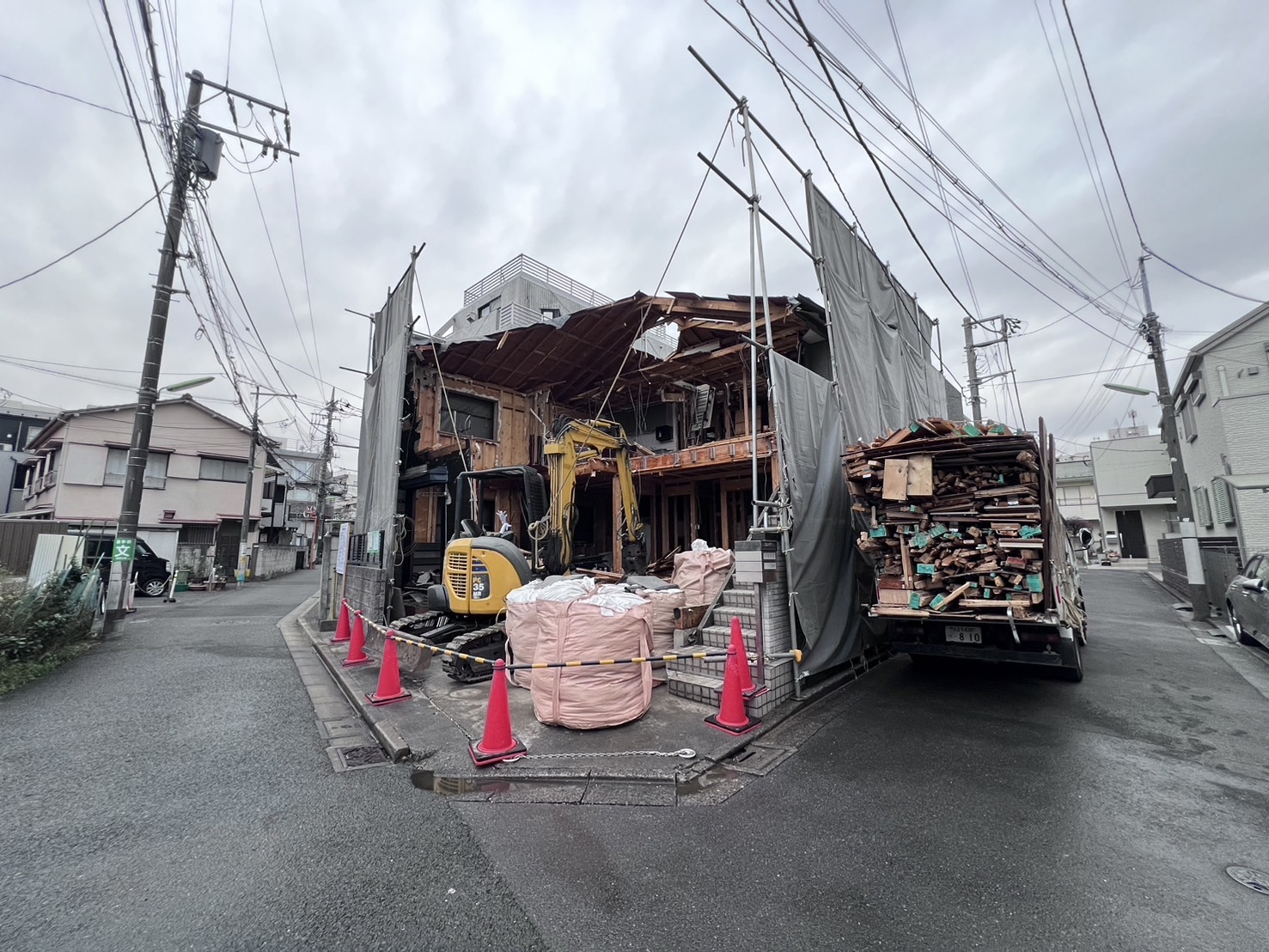 武蔵野市・木造戸建て解体工事